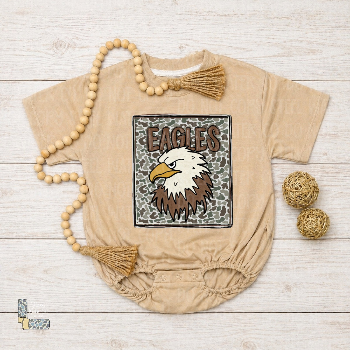 Eagles Camo Mascot Head