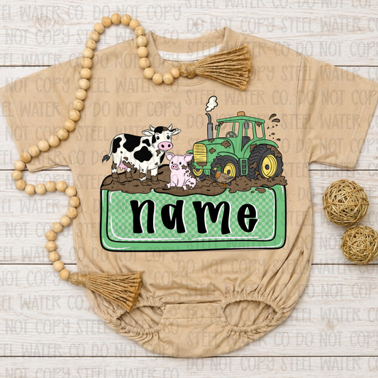 Farm Tractor Mud Name Plate