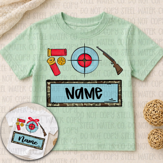 Target Practice Name Plate Boy/Girl