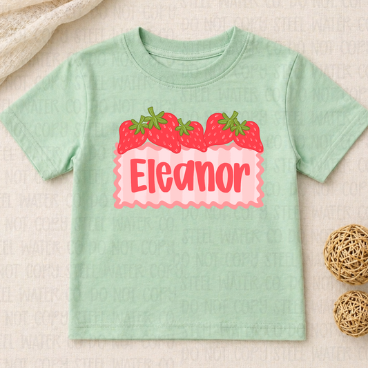 Strawberry Name Plate