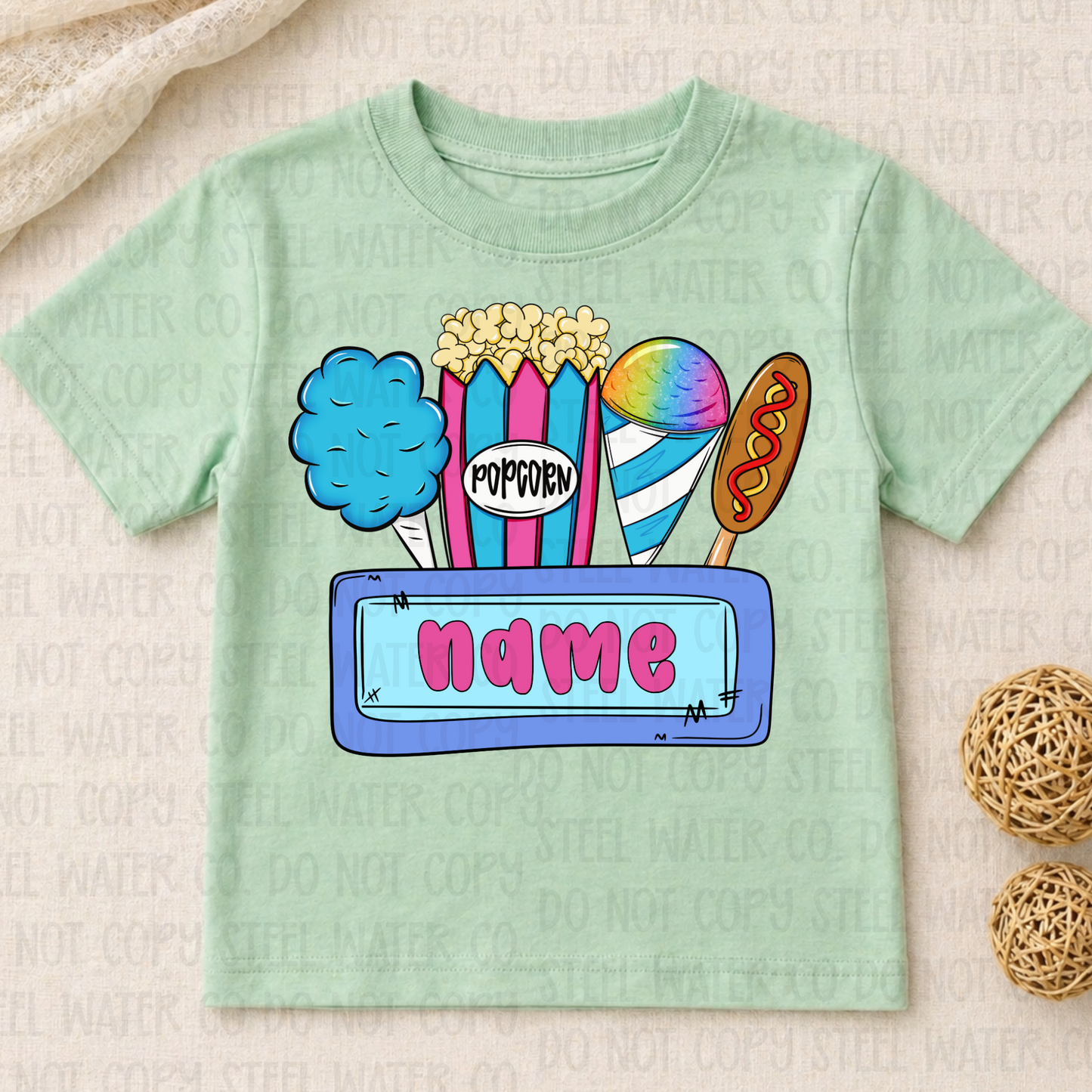 Fair Snacks Name Plate