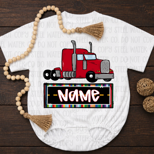 Big Truck 18-Wheeler Name Plate
