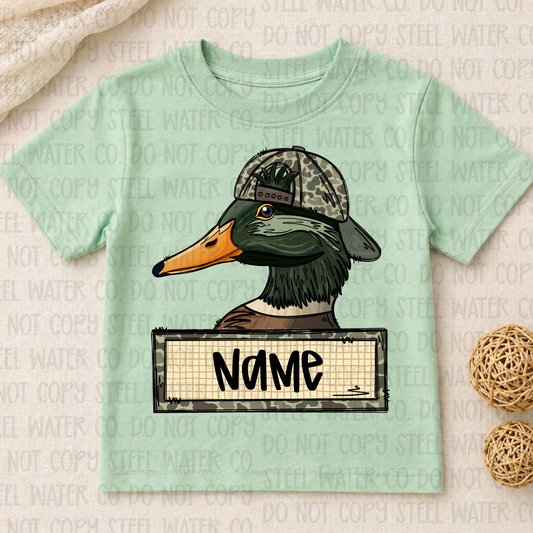 Mallard Camo Hat Name Plate
