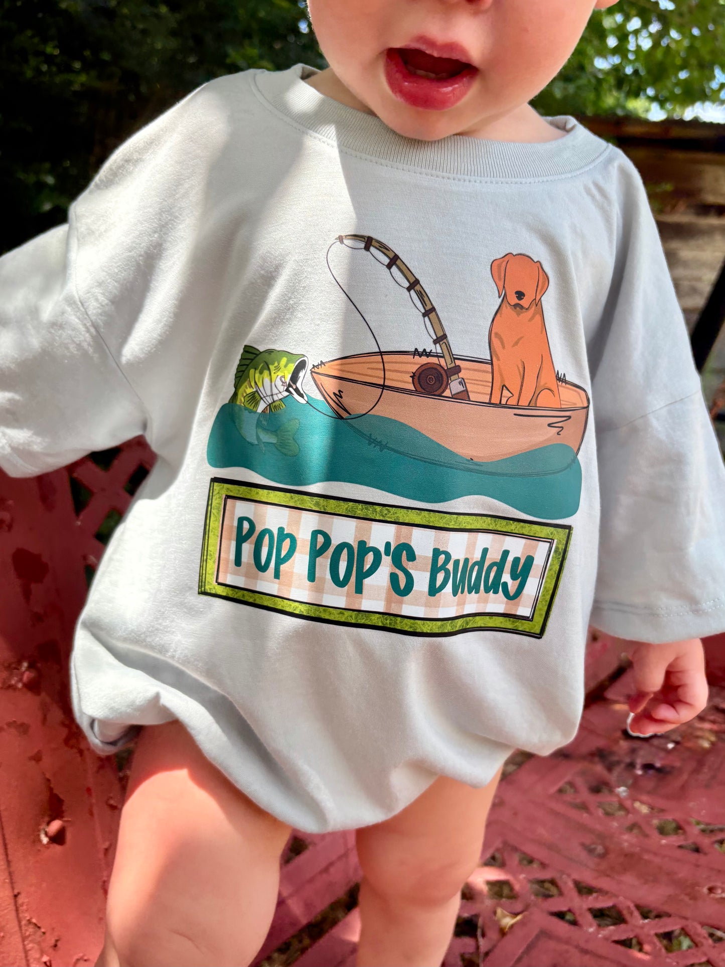 Boy Dog in Boat Name Plate