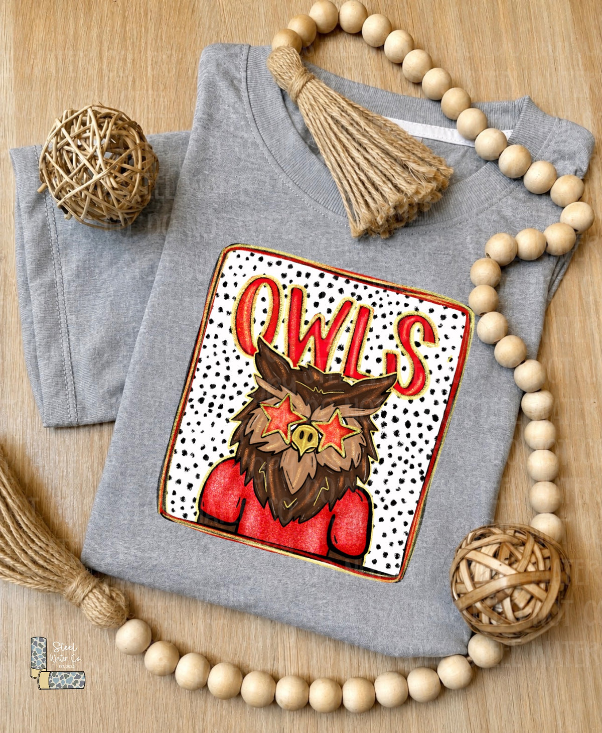 Owls Polka Dot Mascot