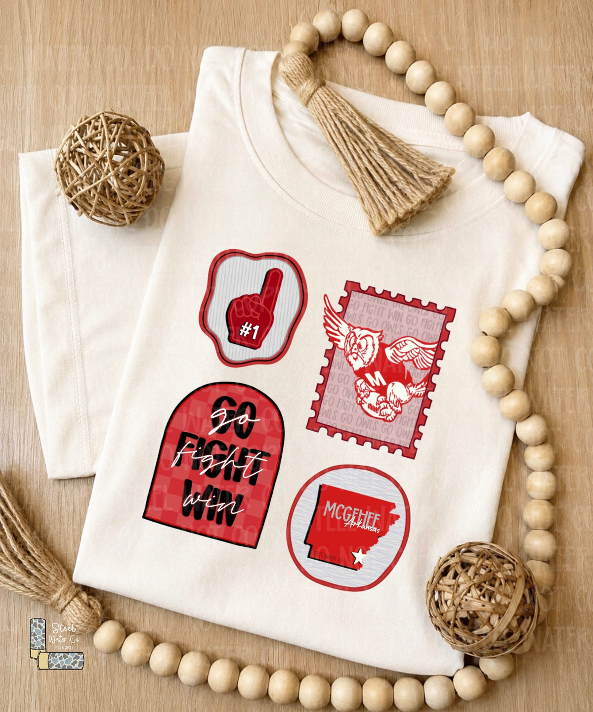 Owls Stamp Collage