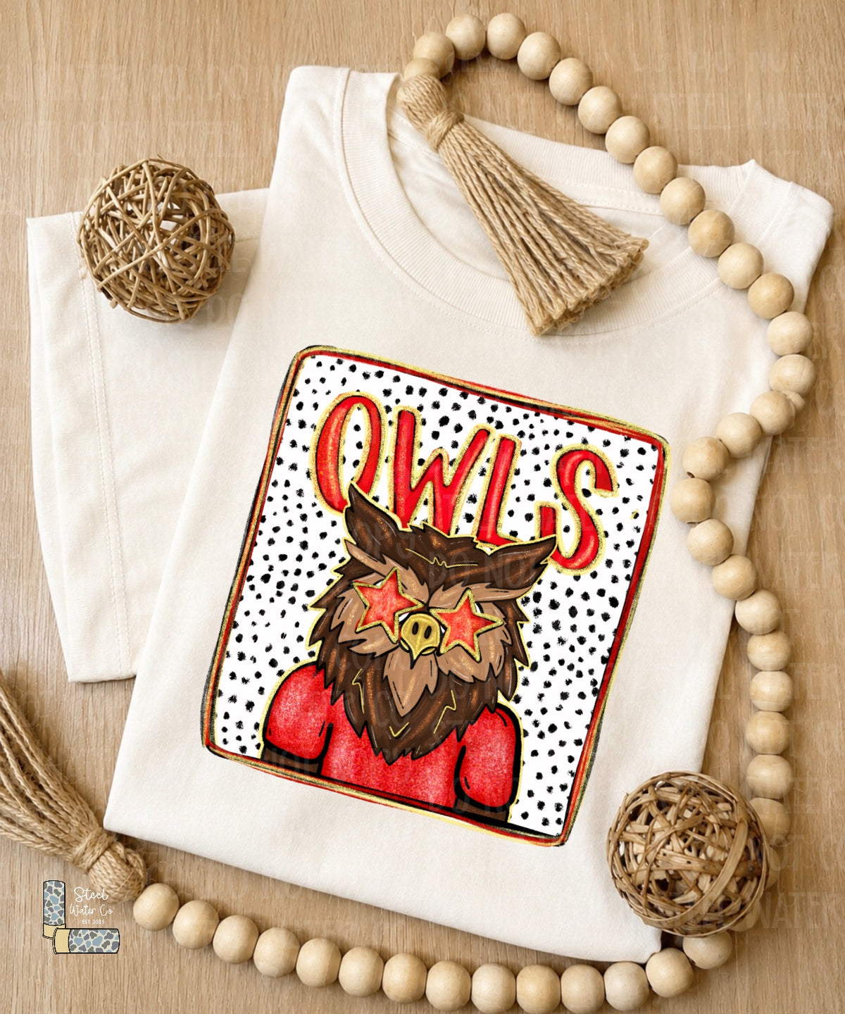 Owls Polka Dot Mascot