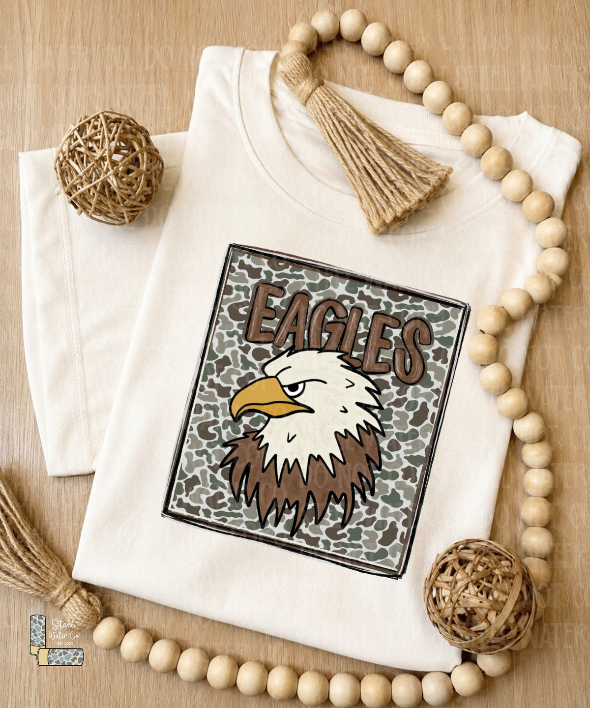 Eagles Camo Mascot Head