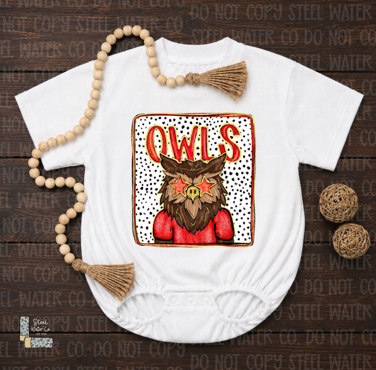 Owls Polka Dot Mascot