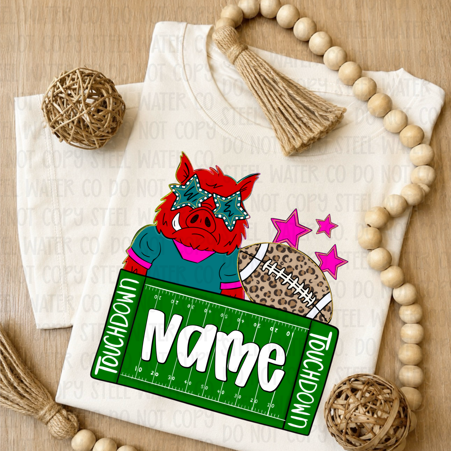 Hogs Preppy Name Plate